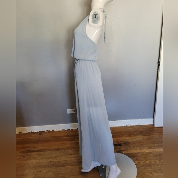 Show Me Your MuMu Heather Halter Dress in Dusty Blue, VGUC, Size S - Picture 5 of 7
